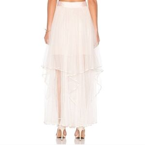 Free People Keep Me Tutu Maxi in Shell Sheer Tulle Skirt 2